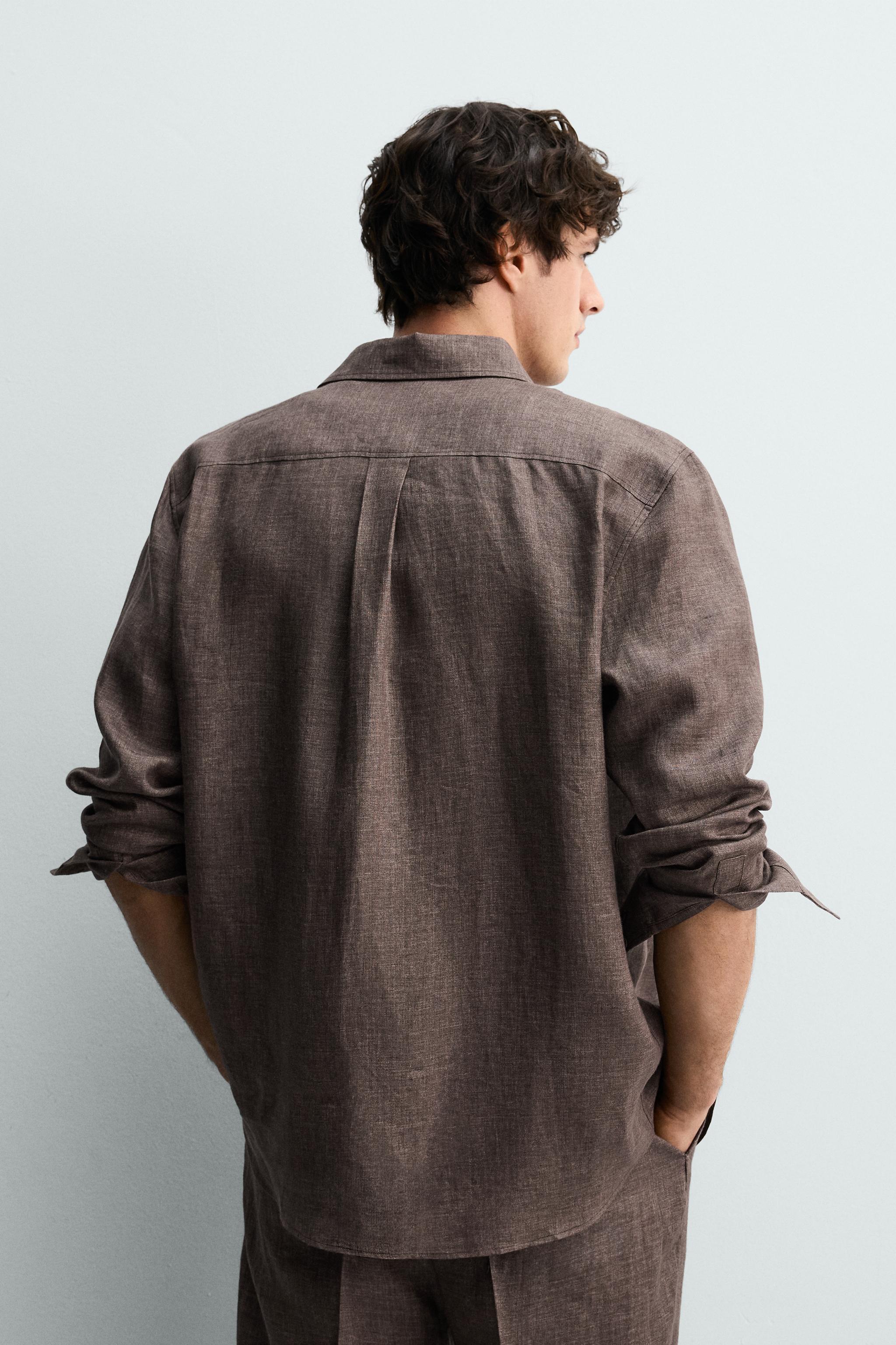 CHEMISE REGULAR FIT 100% LIN